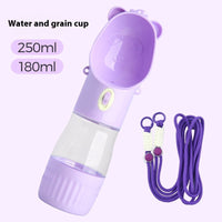 HKM-1672253 Portable Leak-Proof Dog Water Bottle & Food Container for Outdoor Use, Ideal for Small and Large Pets