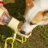 HKM-1672253 Portable Leak-Proof Dog Water Bottle & Food Container for Outdoor Use, Ideal for Small and Large Pets