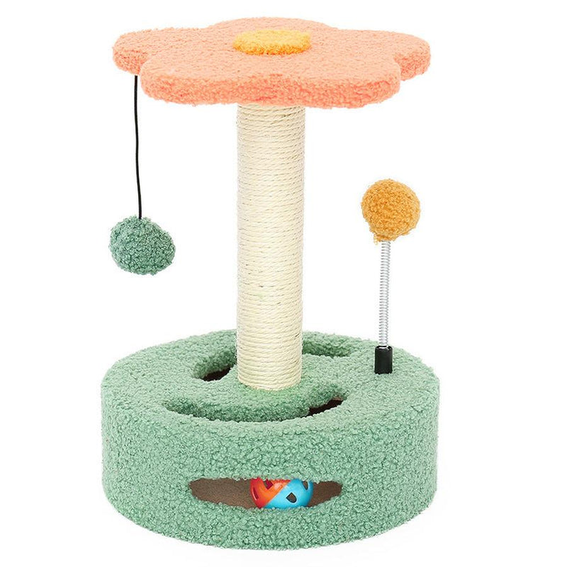 HKM-167251 Colorful Cat Scratch Board and Climbing Frame with Sisal Rope for Cats