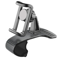 HKM-167315 360-Degree Adjustable Car Phone Stand for All Device Sizes, Black PC and ABS Material