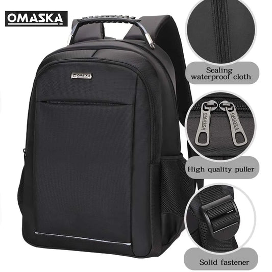 HKM-167315 Men's 18-Inch Waterproof Nylon Laptop Backpack for Business and School Use