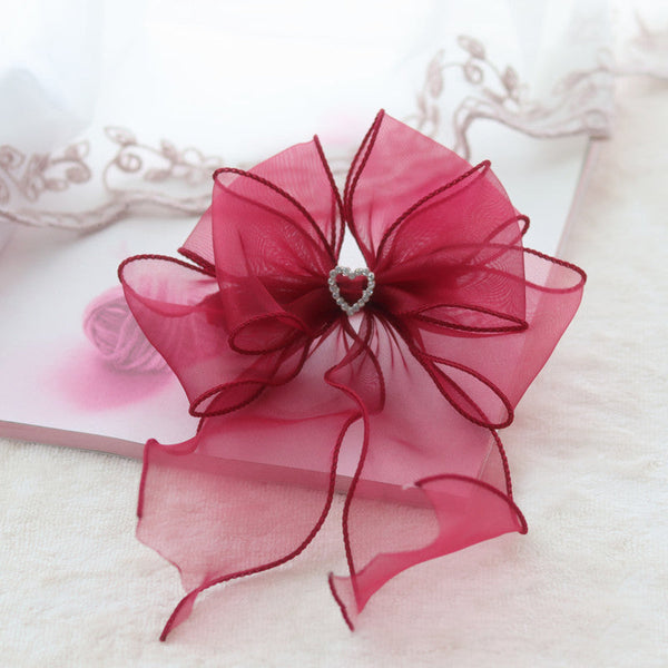 HKM-1674173 Elegant Pet Bow Tie in Various Colors - Organza Material for Cats and Dogs