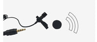 HKM-167443 Omnidirectional Lavalier Microphone with 3.5mm Plug for Voice Recording and Video Conferencing