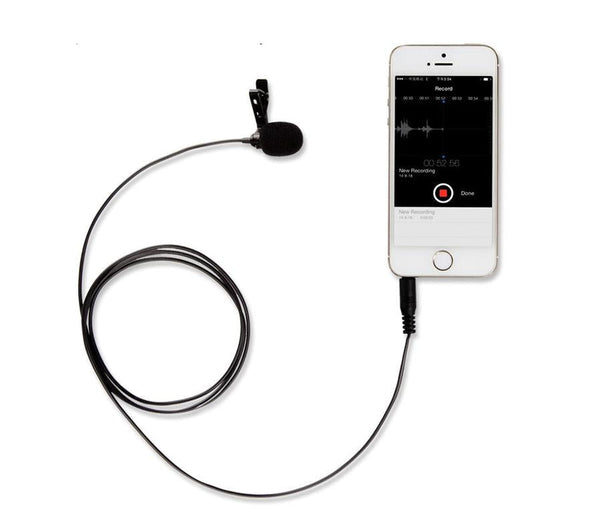 HKM-167443 Omnidirectional Lavalier Microphone with 3.5mm Plug for Voice Recording and Video Conferencing