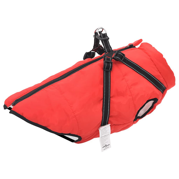 HKM-1676733 Waterproof Reflective Dog Coat with Integrated Harness in Multiple Colors and Sizes