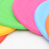 HKM-1676989 Silicone Pet Throwing Toys - Six Vibrant Colors, 18cm Diameter