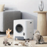 HKM-167699 Automatic Self-Cleaning Cat Litter Box with App Control and Video Monitoring