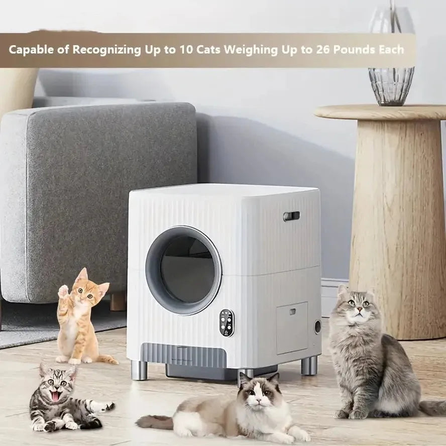 HKM-167699 Automatic Self-Cleaning Cat Litter Box with App Control and Video Monitoring
