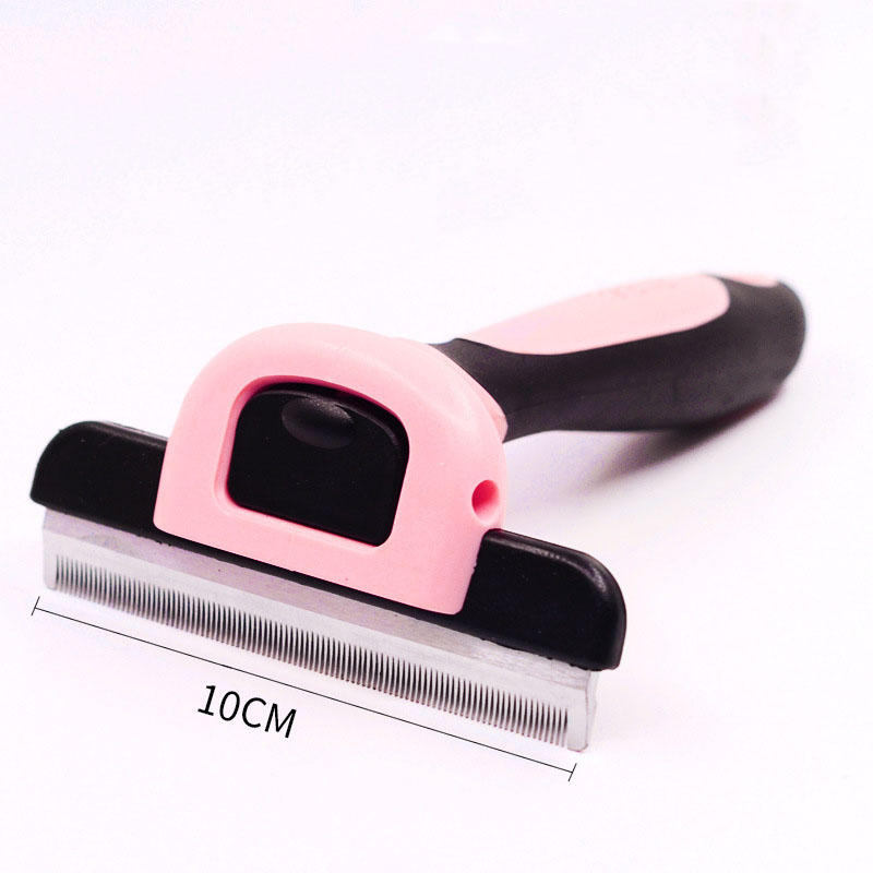 HKM-1677757 Steel Needle Round Head Massage Comb with Anti-Slip Brush Handle for Pet Grooming