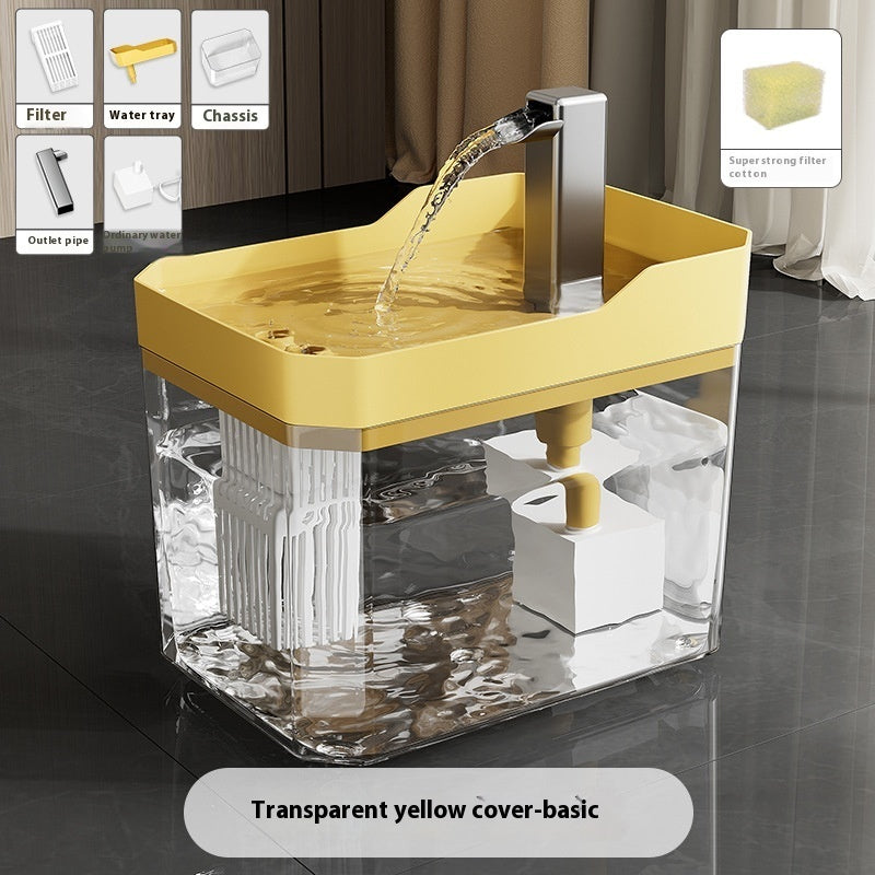 HKM-1678013 Pet Automatic Water Dispenser with Circulating Filter - 1.5L Capacity, Quiet Operation, Multiple Filter Options