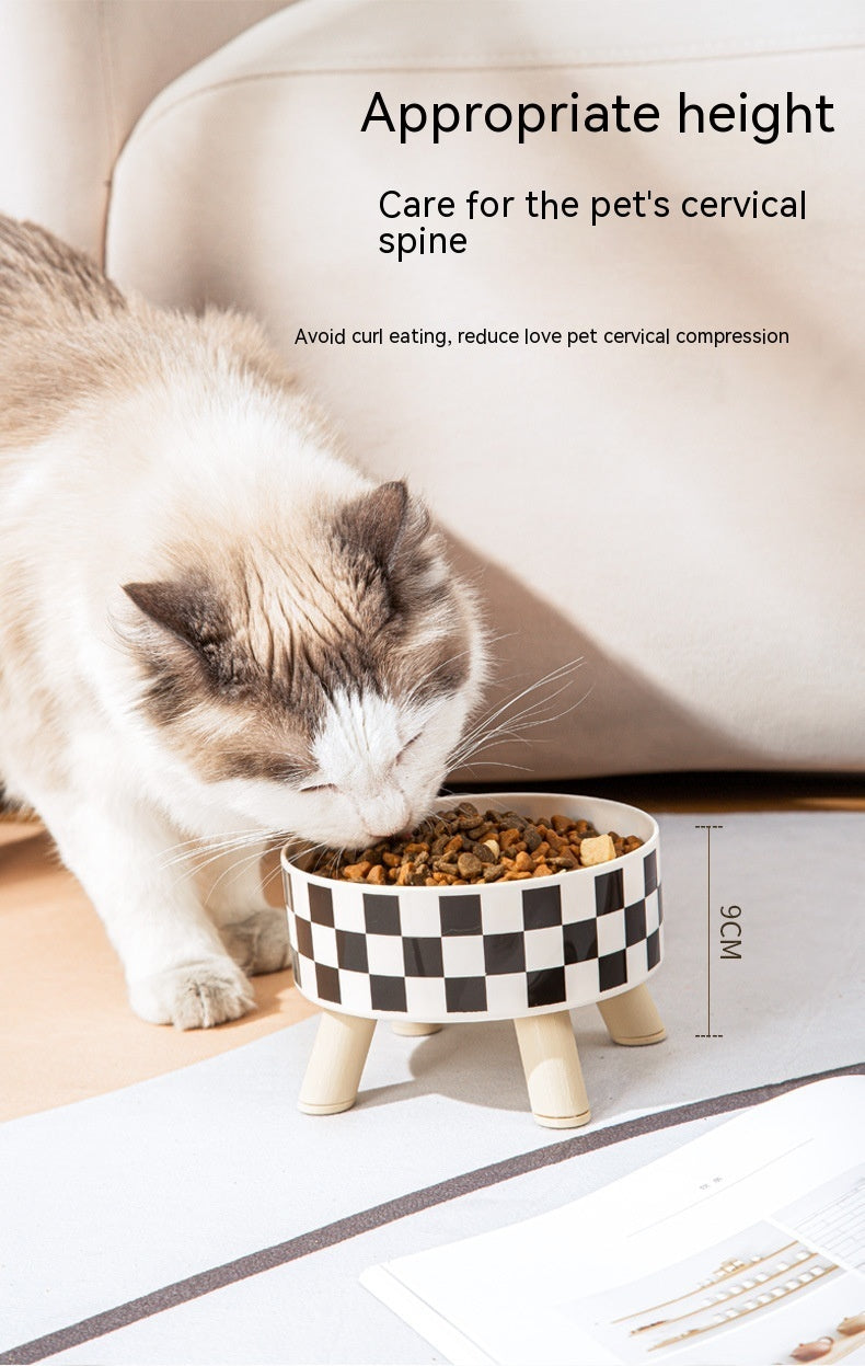 HKM-1678141 Large Capacity Non-Slip Square Dog Food Bowl - Stainless Steel with Detachable Design