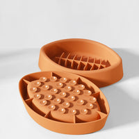 HKM-1679421 Silicone Slow Feed Pet Bowl with Suction Cup - Anti-Slip Dog and Cat Tableware