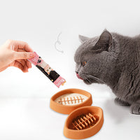 HKM-1679421 Silicone Slow Feed Pet Bowl with Suction Cup - Anti-Slip Dog and Cat Tableware