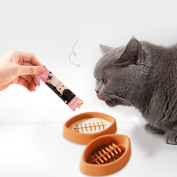 HKM-1679421 Silicone Slow Feed Pet Bowl with Suction Cup - Anti-Slip Dog and Cat Tableware