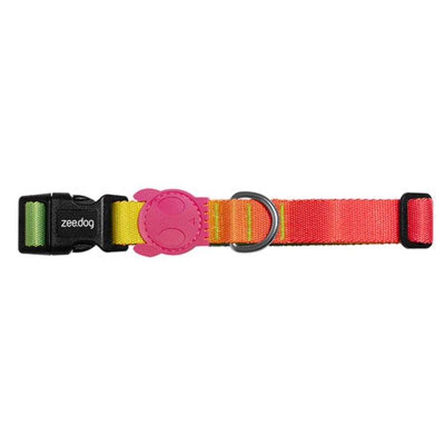 HKM-167955 Gradient Color Nylon Dog Collar with Patented Design for Unique Style