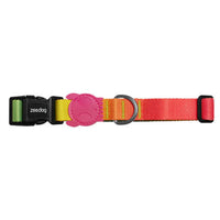 HKM-167955 Gradient Color Nylon Dog Collar with Patented Design for Unique Style
