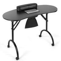 HKM-167955 Portable Folding Manicure Table with Integrated Dust Collector for Nail Salons