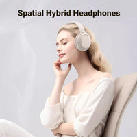 HKM-168083 Wireless Hybrid ENC Headphones with Active Noise Cancelling and Spatial Audio for Gaming