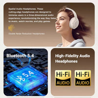 HKM-168083 Wireless Hybrid ENC Headphones with Active Noise Cancelling and Spatial Audio for Gaming