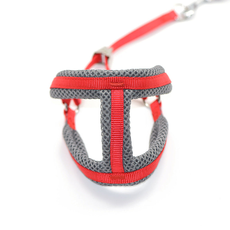 HKM-1681213 Nylon Chest Strap with Traction Rope for Dogs - Available in Multiple Colors