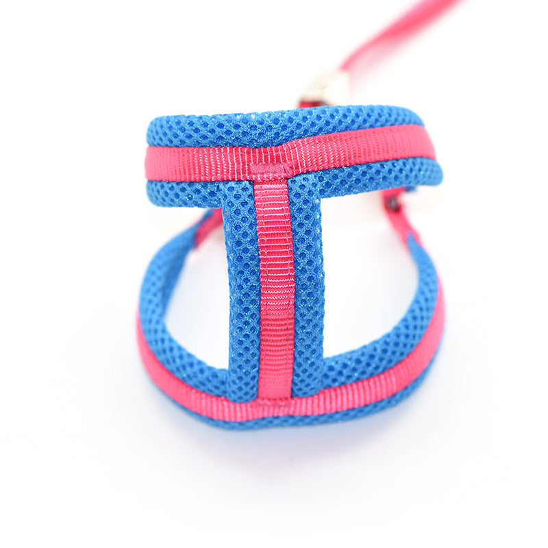 HKM-1681213 Nylon Chest Strap with Traction Rope for Dogs - Available in Multiple Colors