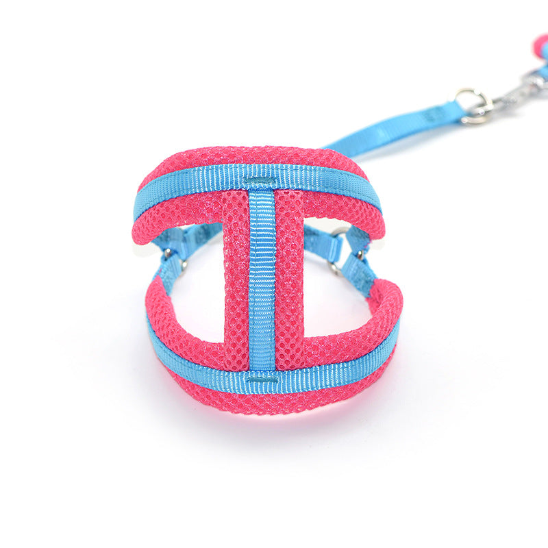 HKM-1681213 Nylon Chest Strap with Traction Rope for Dogs - Available in Multiple Colors