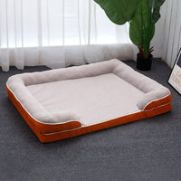 HKM-1681981 Universal Removable and Washable Pet Bed in Green, Orange, Gray, and Coffee - Various Sizes Available