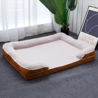 HKM-1681981 Universal Removable and Washable Pet Bed in Green, Orange, Gray, and Coffee - Various Sizes Available