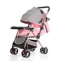 HKM-168275 Compact Two-Way Folding Travel Stroller with High View and Sit-Lie Function