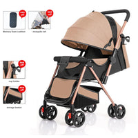 HKM-168275 Compact Two-Way Folding Travel Stroller with High View and Sit-Lie Function
