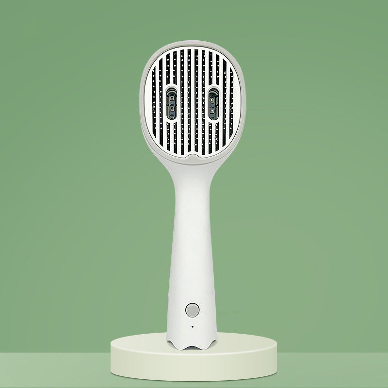 HKM-1683517 UVC Sterilizing Pet Grooming Brush for Cats and Dogs with Self-Cleaning Slicker Needle Comb