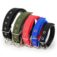 HKM-1683901 Soft Leather Lined Nylon Pet Collar with Polypropylene Foam - Multiple Sizes Available