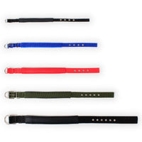 HKM-1683901 Soft Leather Lined Nylon Pet Collar with Polypropylene Foam - Multiple Sizes Available