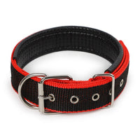 HKM-1683901 Soft Leather Lined Nylon Pet Collar with Polypropylene Foam - Multiple Sizes Available