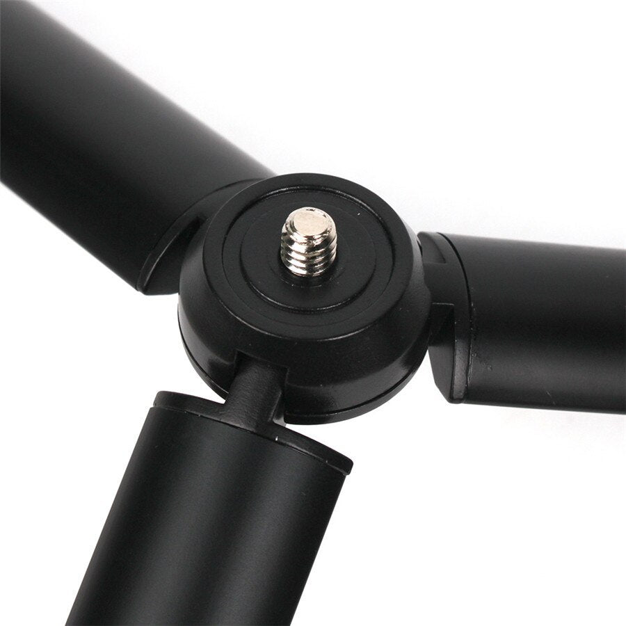 HKM-168467 Aluminum Mobile Tripod Stabilizer for iPhone and Mobile Phones - Black