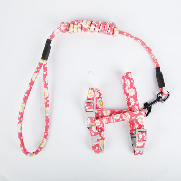 HKM-1686973 Adjustable Cotton Chest Strap for Cats with Leash - Size S & M Available