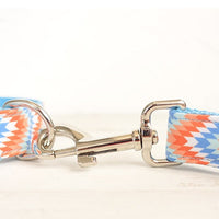 HKM-1687485 Portable Dog Running Leash Set - Polyester Rope in Orange and Blue, Multiple Sizes Available