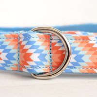 HKM-1687485 Portable Dog Running Leash Set - Polyester Rope in Orange and Blue, Multiple Sizes Available
