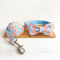 HKM-1687485 Portable Dog Running Leash Set - Polyester Rope in Orange and Blue, Multiple Sizes Available