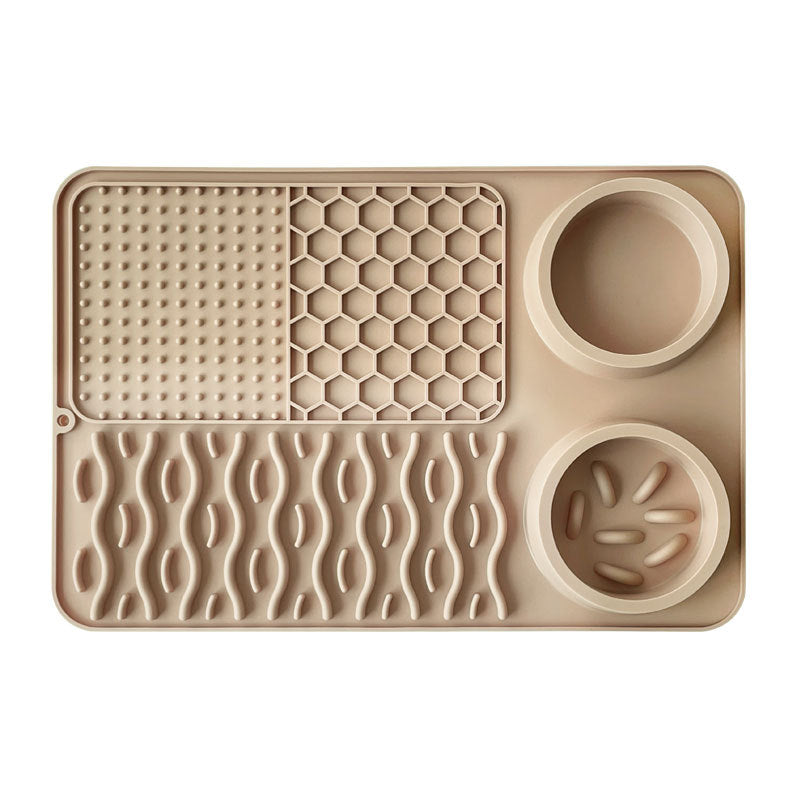 HKM-1687869 Multi-functional Silicone Pet Meal Mat ¨C Non-slip and Leak-proof, Available in Multiple Colors