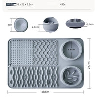HKM-1687869 Multi-functional Silicone Pet Meal Mat ¨C Non-slip and Leak-proof, Available in Multiple Colors