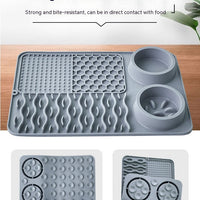 HKM-1687869 Multi-functional Silicone Pet Meal Mat ¨C Non-slip and Leak-proof, Available in Multiple Colors