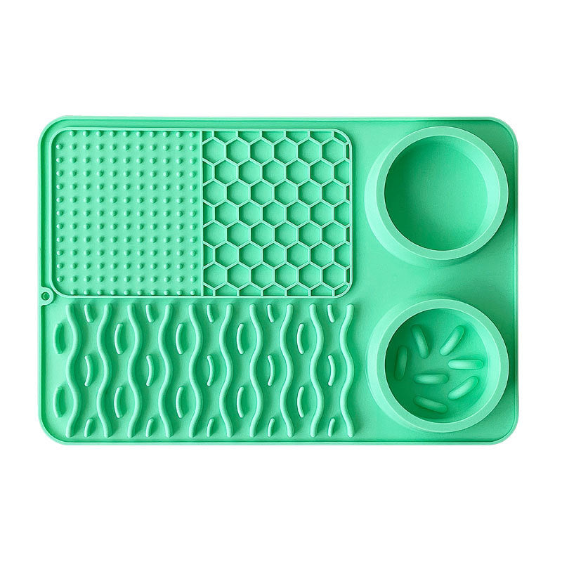 HKM-1687869 Multi-functional Silicone Pet Meal Mat ¨C Non-slip and Leak-proof, Available in Multiple Colors