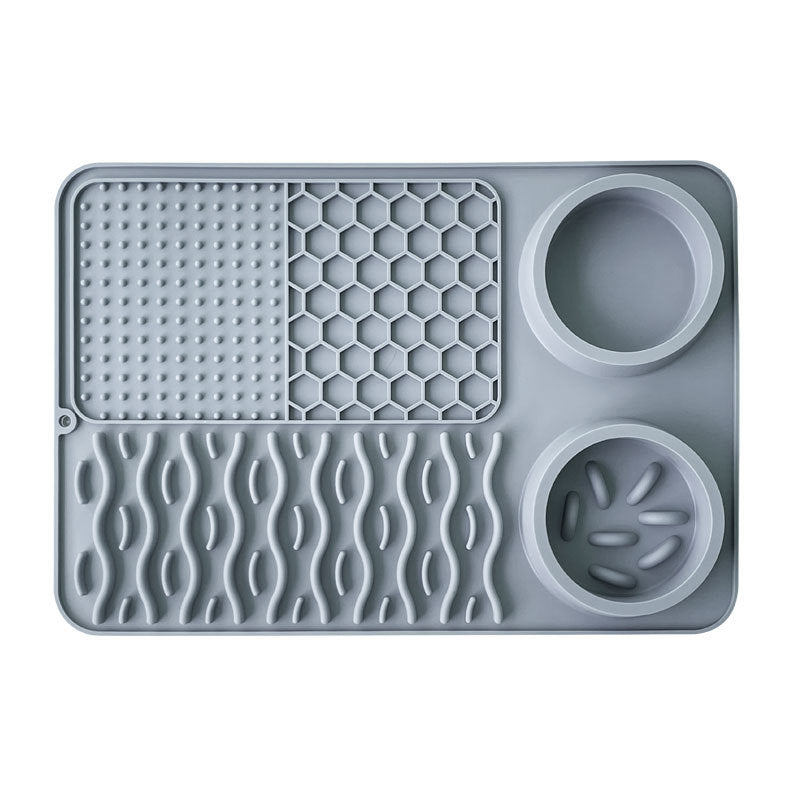 HKM-1687869 Multi-functional Silicone Pet Meal Mat ¨C Non-slip and Leak-proof, Available in Multiple Colors