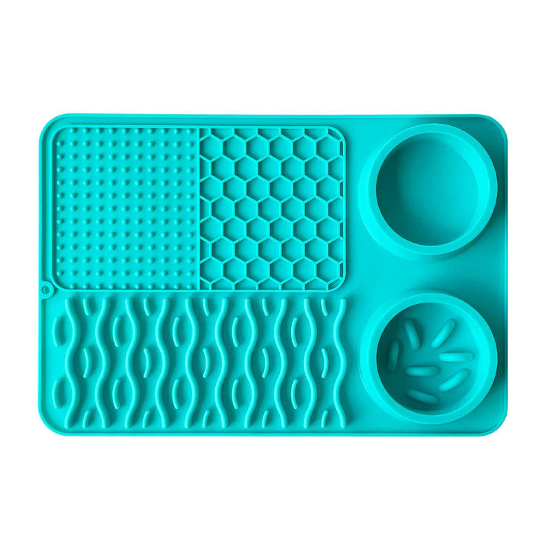 HKM-1687869 Multi-functional Silicone Pet Meal Mat ¨C Non-slip and Leak-proof, Available in Multiple Colors