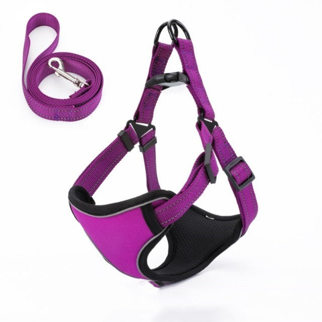 HKM-1689149 Soft and Breathable Nylon Dog Walking Rope with Vest-Style Design