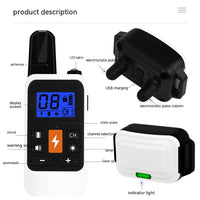 HKM-1689661 Multifunctional Electric Shock Collar with Remote Control and LED Display, Waterproof Dog Training Device
