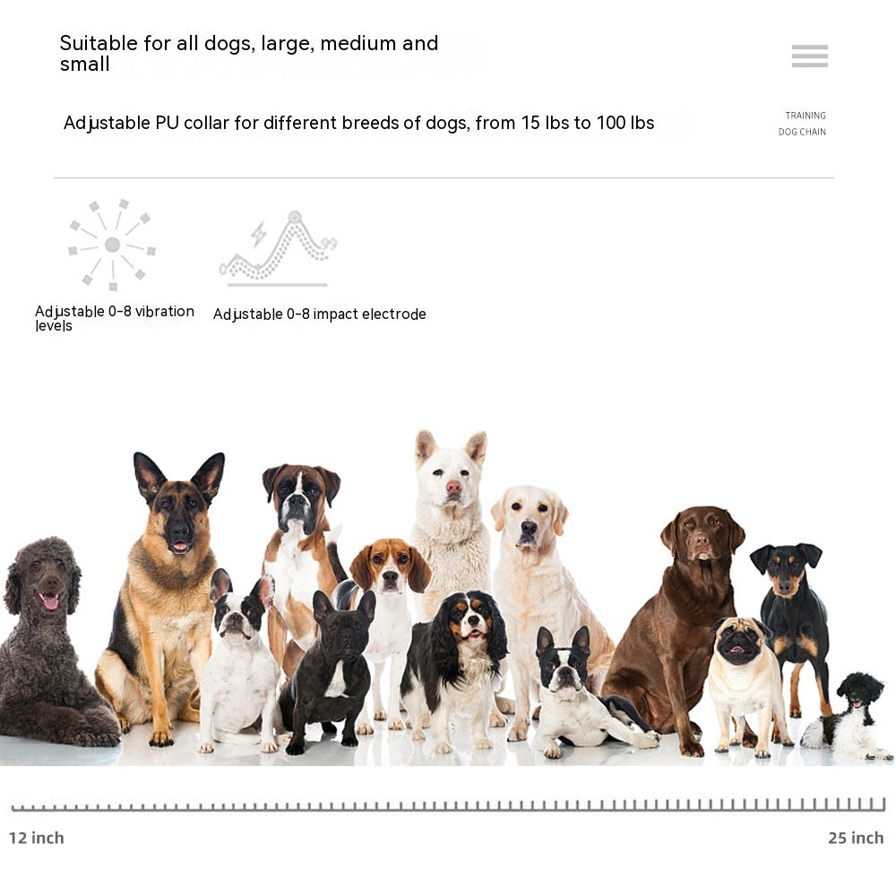 HKM-1689661 Multifunctional Electric Shock Collar with Remote Control and LED Display, Waterproof Dog Training Device