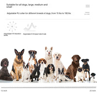 HKM-1689661 Multifunctional Electric Shock Collar with Remote Control and LED Display, Waterproof Dog Training Device