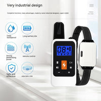 HKM-1689661 Multifunctional Electric Shock Collar with Remote Control and LED Display, Waterproof Dog Training Device
